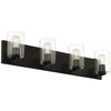 Access Lighting Oslo, 4 Light LED Vanity, Matte Black Finish, Clear Glass 62583LEDDLP-MBL/CLR